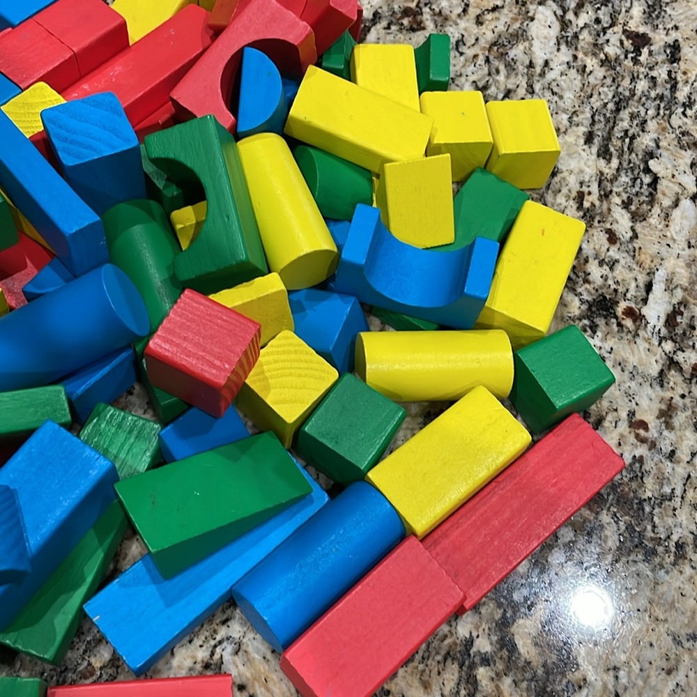 Multi Color Wood Blocks - Picture 6 of 7